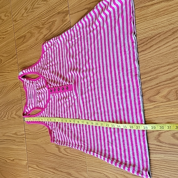 Gap tanktop stripes pink gray size Medium - Picture 11 of 12